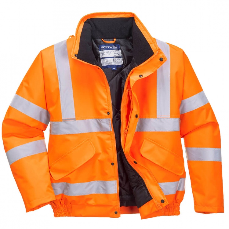 Portwest Railway RT32 Hi Vis RIS-3279-TOM Bomber Jacket